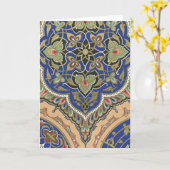 ヴィンテージ カード プリント (黄色い花)