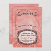 ヴィンテージ カーニバル ご招待状 招待状 (正面/裏面)