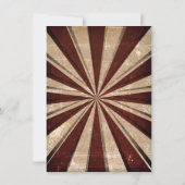 ヴィンテージ カーニバル エレガント セーブ・ザ・デート 招待状 (裏面)