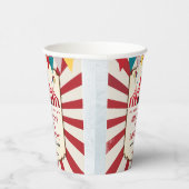 ヴィンテージ カーニバル サーカス 誕生日パーティー 紙コップ (右)