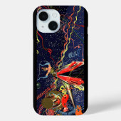 ヴィンテージ カーニバル 新年 パーティ コンフェティ Case-Mate iPhoneケース (裏面)