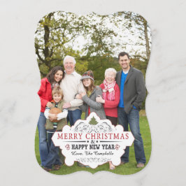 ヴィンテージ カーブ シェイプ フォト カード