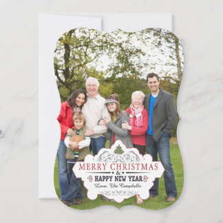 ヴィンテージ カーブ シェイプ フォト カード