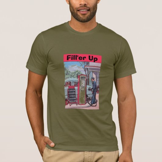 ヴィンテージ ガソリンスタンド Tシャツ (正面)
