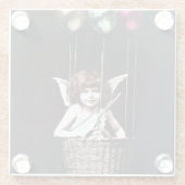 ヴィンテージ ガラスコースター (裏面)