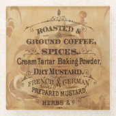 ヴィンテージ ガラスコースター (正面)