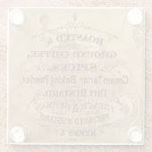 ヴィンテージ ガラスコースター (裏面)