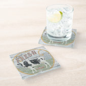 ヴィンテージ ガラスコースター (アングル)