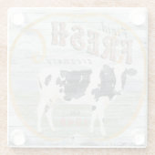 ヴィンテージ ガラスコースター (裏面)