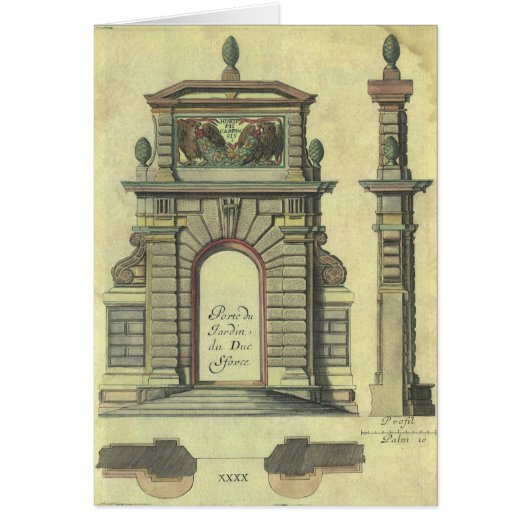 ヴィンテージ ガーデン ゲート アーチ, ルネサンス建築 (正面)