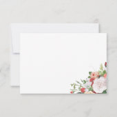 ヴィンテージ ガーデン フラワーの感謝カード 招待状 (裏面)