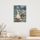 ヴィンテージ・ガール・ウィズ・ド・バイ・アン・アンダーソン ポスター (キッチン)