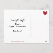 ヴィンテージ·ガ魅力的ール·ボーイ·メール·バレンタインカード シーズンポストカード (裏面)