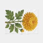 ヴィンテージ・キク フリースブランケット (正面(横))