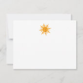 ヴィンテージ キッズ バースデー ホット エア バルーン 招待状 (裏面)