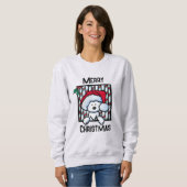 ヴィンテージ – キニアートウェスティードドッグクリスマス スウェットシャツ (正面フル)