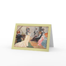 ヴィンテージ・キャッツ・ホリデー・グリーティング・カード、アーサー・ティエレ