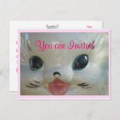 ヴィンテージ·キャット·クッキー·ジャー2972カスタマイズ-it インビテーションポストカード (正面/裏面)