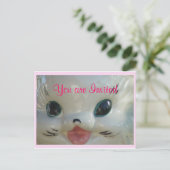 ヴィンテージ·キャット·クッキー·ジャー2972カスタマイズ-it インビテーションポストカード (スタンド正面)