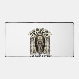 ヴィンテージ キャブ ヒューマー 彫刻 グラフィック Tシャツ デザイン デスクマット