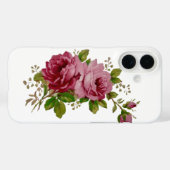 ヴィンテージ・キャベッジローズ・エレガンス Phone Case Case-Mate iPhoneケース (裏面 (横))