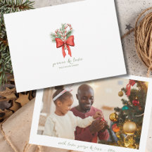ヴィンテージ キャンディケイン ボウ ピース 写真 クリスマス