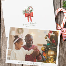 ヴィンテージ キャンディケーン ボウ ピース クリスマス 写真