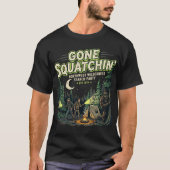 ヴィンテージ キャンプTシャツ 森の木の小屋 Tシャツ (正面)