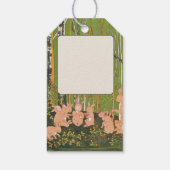 ヴィンテージ キュート ウサギ 子供 赤ちゃん シャワー ギフトタグ (裏面)