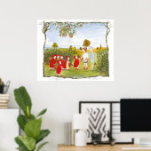 ヴィンテージ・キュート・メドウ・チルドレン・アンド・ベイビーズ ポスター (ホームオフィス)