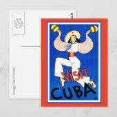ヴィンテージ キューバ 旅行広告 ポストカード (正面/裏面)