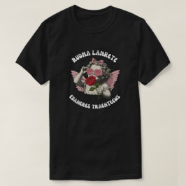 ヴィンテージ・キューピッドエンジェルとバラのバレンタインTシャツ Tシャツ