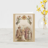 ヴィンテージ・キリスト・バプティスマ・グリーティング・カード カード (黄色い花)