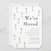 ヴィンテージ キーズ 新居のお知らせ & ご招待 招待状 (正面)