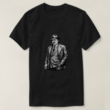 ヴィンテージ・ギャングスター・ボス フェドーラ 葡萄煙草 Noir グラフィック