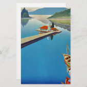 ヴィンテージ ギリシャ旅行 - コルフ島 便箋 (正面/裏面)