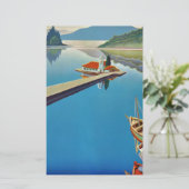 ヴィンテージ ギリシャ旅行 - コルフ島 便箋 (スタンド正面)