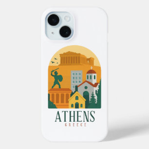 ヴィンテージ ギリシャ アテネ旅行 パルテノン神殿 iPhone 15ケース