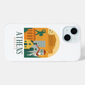ヴィンテージ ギリシャ アテネ旅行 パルテノン神殿 Case-Mate iPhoneケース (裏面 (横))