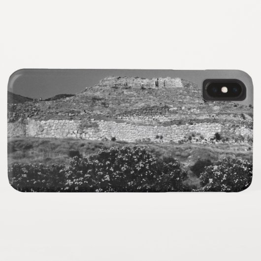 ヴィンテージ ギリシャ アテネ ミケーネ アクロポリス全景 Case-Mate iPhoneケース (裏面(横))