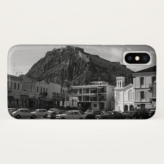 ヴィンテージ ギリシャ ナフプリオン ヴェネツィアン城 Case-Mate iPhoneケース (裏面(横))