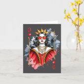 ヴィンテージ クイーン ハーツ バレンタイン カード (黄色い花)