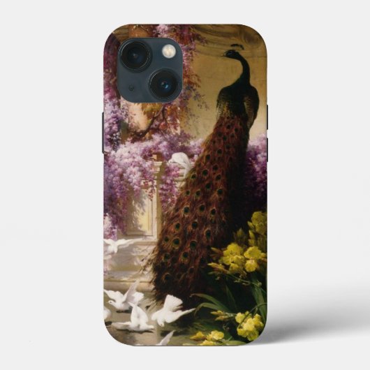 ヴィンテージ クジャク Case-Mate iPhoneケース (裏面)