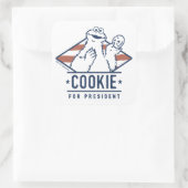 ヴィンテージ・クッキーの怪獣大統領 スクエアシール (バッグ)