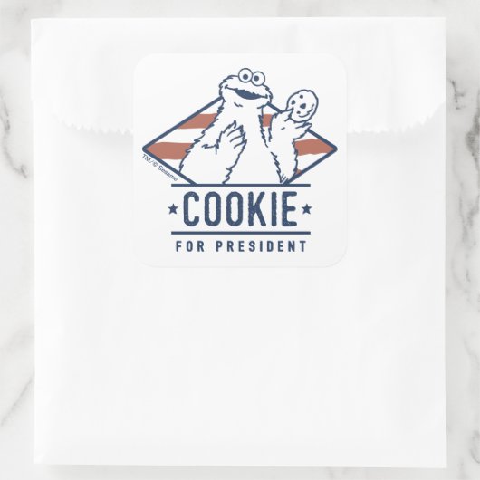 ヴィンテージ・クッキーの怪獣大統領 スクエアシール (バッグ)
