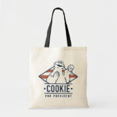 ヴィンテージ・クッキーの怪獣大統領 トートバッグ (正面)