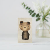 ヴィンテージ クマの名刺 名刺 (スタンド正面)