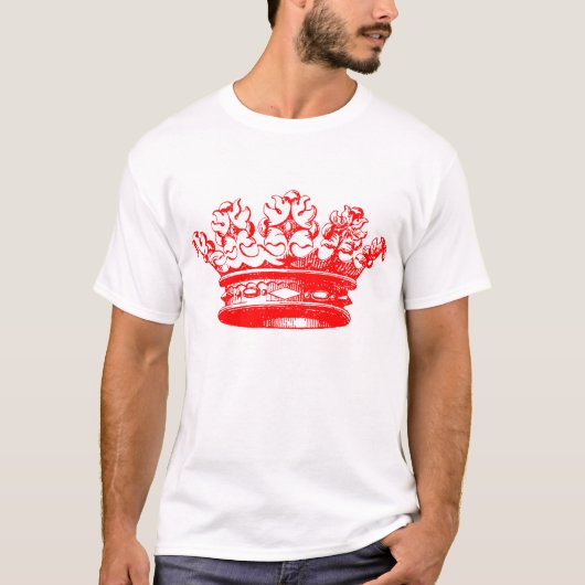 ヴィンテージ クラウン - レッド Tシャツ (正面)