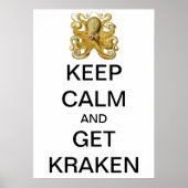 ヴィンテージ・クラケン、タコ・ガモチョニア、エルンスト・ヘイケル ポスター (正面)