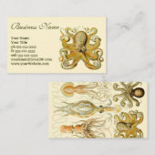 ヴィンテージ・クラケン、タコ・ガモチョニア、エルンスト・ヘイケル 名刺 (正面/裏面)